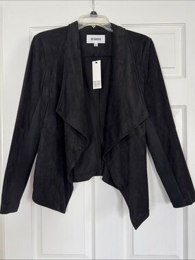 BB Dakota Black Draped Open Front Blazer-Make an offer!